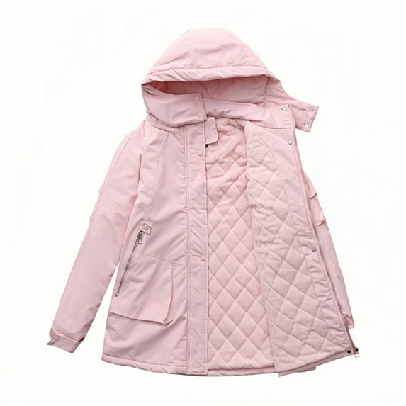 QHFBli Raincoat Waterproof Long Rain Jacket Lightweight Rainwear Reflective with Packable Hood for Men Women Adults