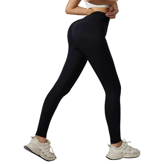 QHFBli Resistance Band Leggings for Women High Waist Seamless Workout Leggings for Lifting and Squat Proof Yoga Tights