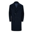 thumbnail image 1 of QHFBli Slim Fit Mens Trench Coat Mens Autumn Double Slim Windbreaker Coat with Lapel Pocket and Adjustable Belt for Stylish Navy XXL, 1 of 7