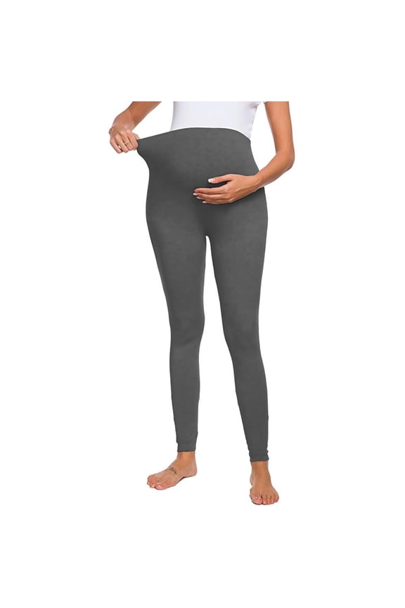 Spandex Yoga Pants for Women Legging Womens Solid Color Exercise Yoga Leggings for Maternity