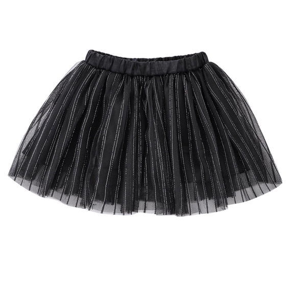 QHFBli Star 4 Layers Tutu for Toddler Girls Tulle Ballet Dance Skirts Princess Fluffy Kids Dress up Birthday Party 6-8 Years