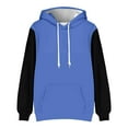 thumbnail image 1 of QHFBli Streetwear Men's Hoodie Mens Versatile Casual Sportswear Hooded Pullover with Drawstring for Athletic Comfort Blue XL, 1 of 3