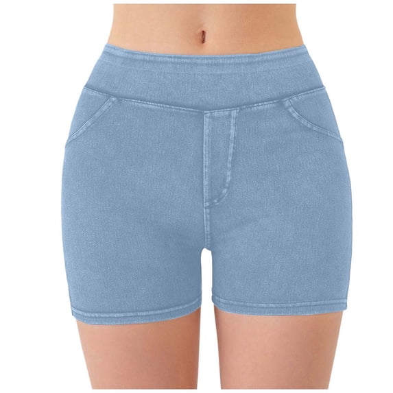 QHFBli Summer Shorts for Women Lightweight High Rise Bike Shorts Lifting Tummy Control Ruched Booty Yoga Short Pants