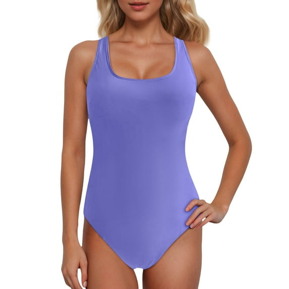 QHFBli Swimwear Women's One Piece Swimsuit Leak Proof Menstrual Bathing Suit Racerback Training Swimsuit for Teens Girls