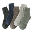 thumbnail image 1 of QHFBli Thermal Crew Socks Winter Warm Knitted Mid Calf Socks With And Soft For Cold Weather, 1 of 8