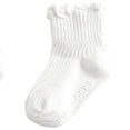thumbnail image 1 of QHFBli Toddler Anti Non Skid Socks Baby Little Girls Frilly Ruffle, 1 of 2