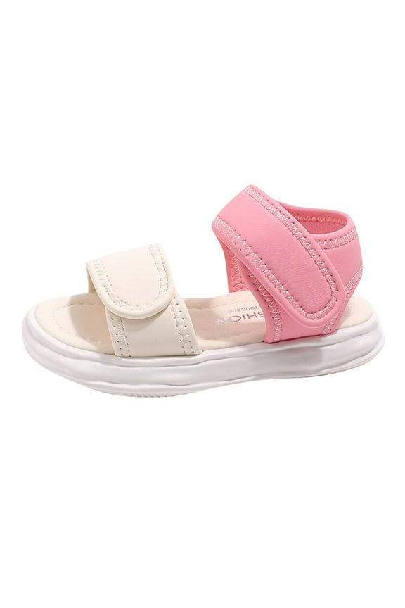 Toddler Boys Girls Buckle Sandals Comfort Open Toe Sandal with Adjustable Back Strap