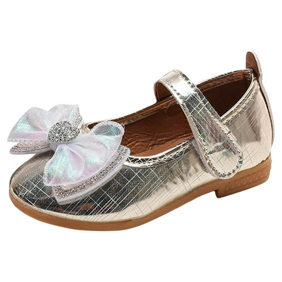 QHFBli Toddler Dress Shoes Flower Girl Shoes for Weeding Cute Toddler Mary Jane Shoes Lace Flore Ballet Flat for Walking