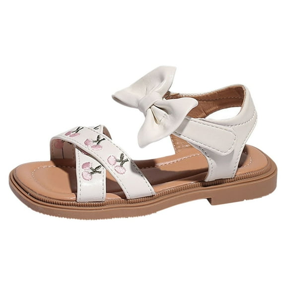 QHFBli Toddler Flower Girl Sandals - Girl Summer Dress Shoes Toddler Little Kid Wedding Party