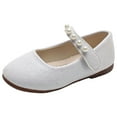 thumbnail image 1 of QHFBli Toddler/Little Girls Ballerina Flat Mary Jane Princess Dress Shoes - Wedding School Party, 1 of 9