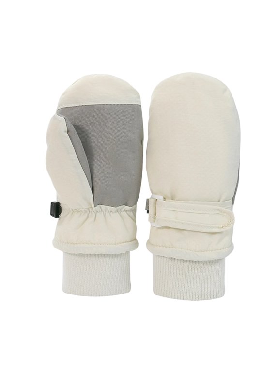 Toddler Thick Insulated Snow Mittens, Waterproof Windproof Anti- Ski Gloves with Adjustable for Outdoor