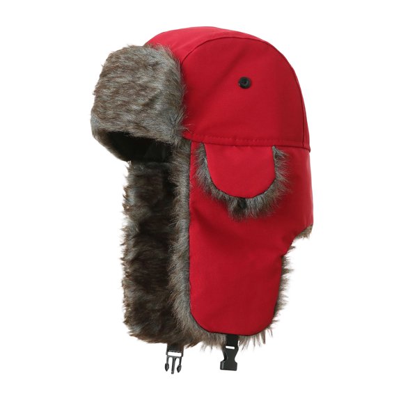 QHFBli Trapper Hat Warm Winter Hat with Ear Flaps Windproof Waterproof Snow Ski Hats for Men Women Cold Weather