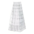 thumbnail image 1 of QHFBli Tulle Skirts for Women Long Length Tutu Fairy Tiered Skirt A Line Mesh Elastic Waist Skirts, 1 of 3