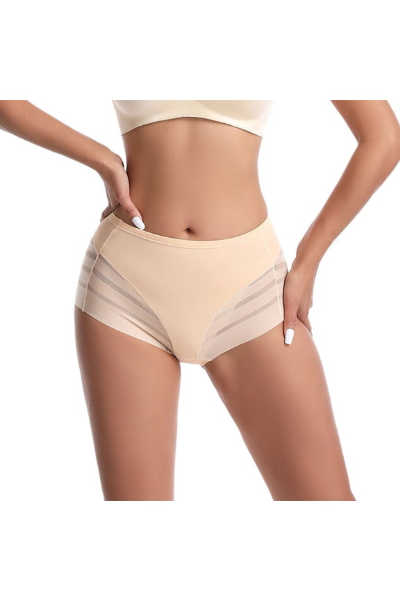 Tummy Control Thong Shapewear for Women Mid High Waisted Body Shaper Underwear Lace Shaping Thong Girdle Panties