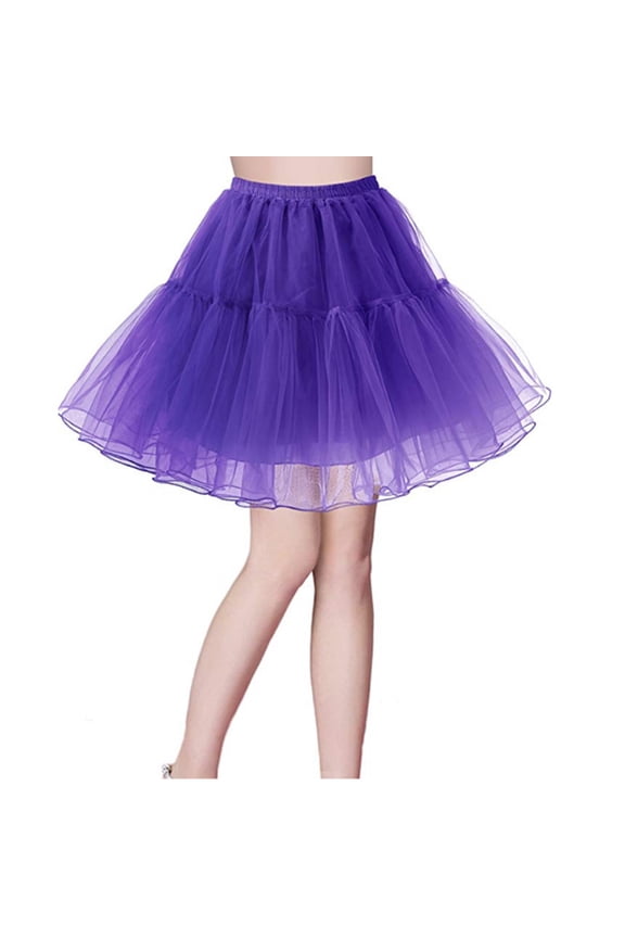 Tutu Skirt as Well as Petticoat above Knee Underskirt Tulle Crinoline