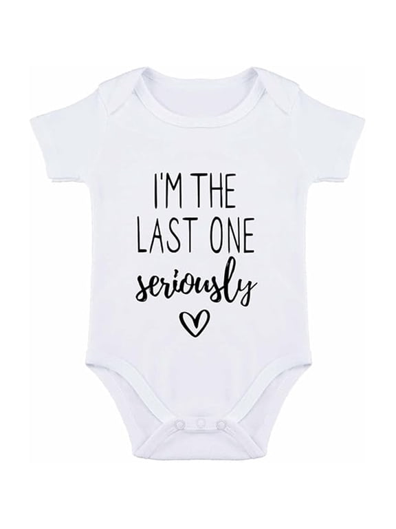 Unisex Baby Letter Print Outfit Snaps Cotton Romper 0-12M Boy Girl Bodysuit 9-12