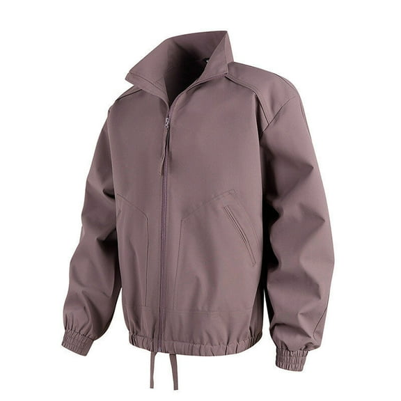 QHFBli Vintage Men's Casual Jacket 2025 Mens Sports Jacket Outdoor Work Coat Lightweight Windbreaker Breathable Hooded Jacket