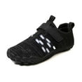 thumbnail image 1 of QHFBli Water Shoes for Kids Girls Boys Barefoot Shoes with Adjustable Laces Quick Drying Beach Sports Non Swimming Hiking Grey 6, 1 of 9