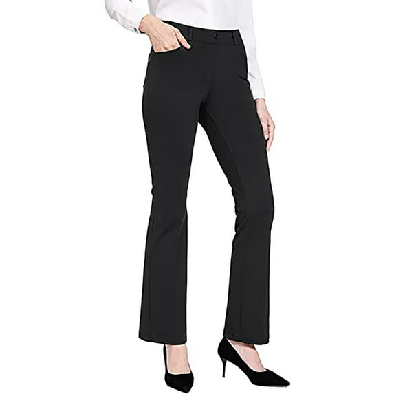 QHFBli Wide Leg Yoga Pants for Women Legging Women's High Waist Warm Yoga Pants for Exercise Stretch Solid Color Straight Leg