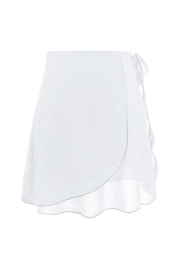 Women Chiffon Wrap Ballet Dance Skirt Ballet Wrap Skirts Sheer Chiffon Dance Over Scarf for Leotards