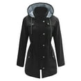 thumbnail image 1 of QHFBli Women Rain Jacket Waterproof Raincoat with Hood Lightweight Outdoor Windbreaker, 1 of 8