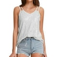 thumbnail image 1 of QHFBli Women Sexy Sequin Tank Tops Spring Summer Fashion Sparkly Sleeveless Shirts Party Glitter Scoop Neck Tops, 1 of 3