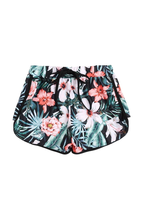 Women Swim Trunks 5" Swim Shorts Vintage Bathing Suits with Mesh Lining 80s 90s Retro Swimwear Board Shorts