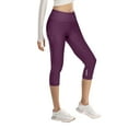 thumbnail image 1 of QHFBli Women's Capri Yoga Pants with Pockets Essential High Waisted Legging for Workout, 1 of 6