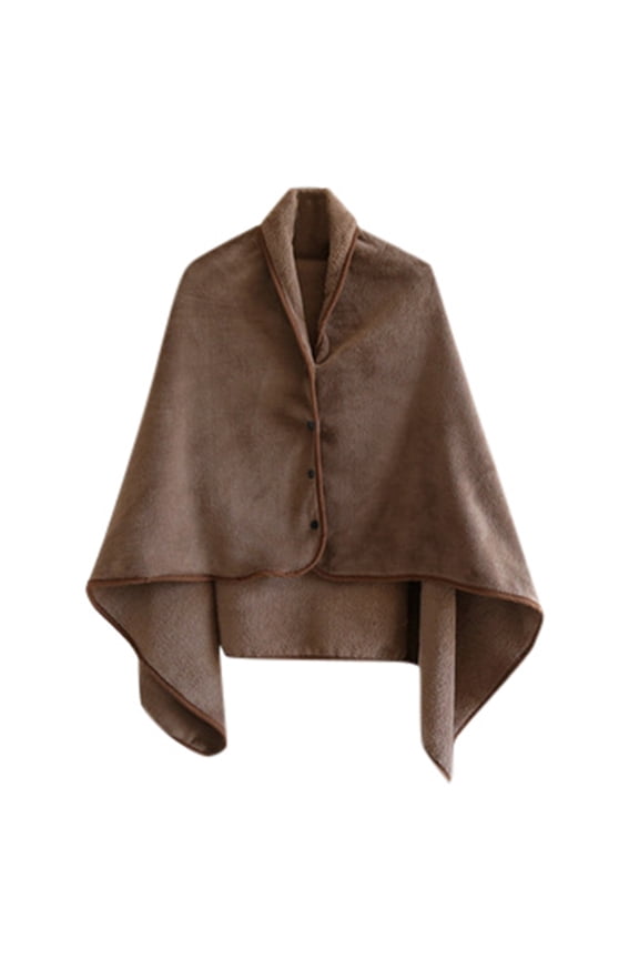 Women's Knit Turtleneck Sweater Unisex Winter Warm Comfort Flannel Nap Blanket Cozy Soft Wearable Throw for Indoor Lounging