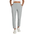 thumbnail image 1 of QHFBli Women's Golf Pants Stretch Work Ankle Pants High Waist Dress Pants with Pockets for Yoga Business Travel Casual, 1 of 6