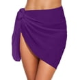 thumbnail image 1 of QHFBli Women's Short Sarongs Chiffon Cover Ups Sheer Bikini Wraps for Swimwear, 1 of 4