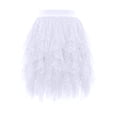 thumbnail image 1 of QHFBli Women's Tulle Skirts High Low Layered A-line Midi Skirt Irregular Tutu for Women, 1 of 2