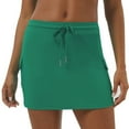 thumbnail image 1 of QHFBli Womens Casual Mini Skirt Drawstring Summer High Waist Bodycon Workout Short Pencil Skirt, 1 of 8