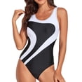 thumbnail image 1 of QHFBli Womens Cutout Racerback Active Sports Athlect One Piece Swimsuit, 1 of 6