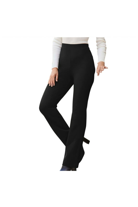 Womens Dress Pants for Work Business Casual High Waisted Straight Leg Bootcut Stretchy Pant Regular Fit