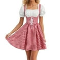 thumbnail image 1 of QHFBli Womens Oktobertfest Dirndl 2 Piece Authentic Dirndl for Bavarian Carnival Oktoberfest Dress German Trachten Dirndl, 1 of 7