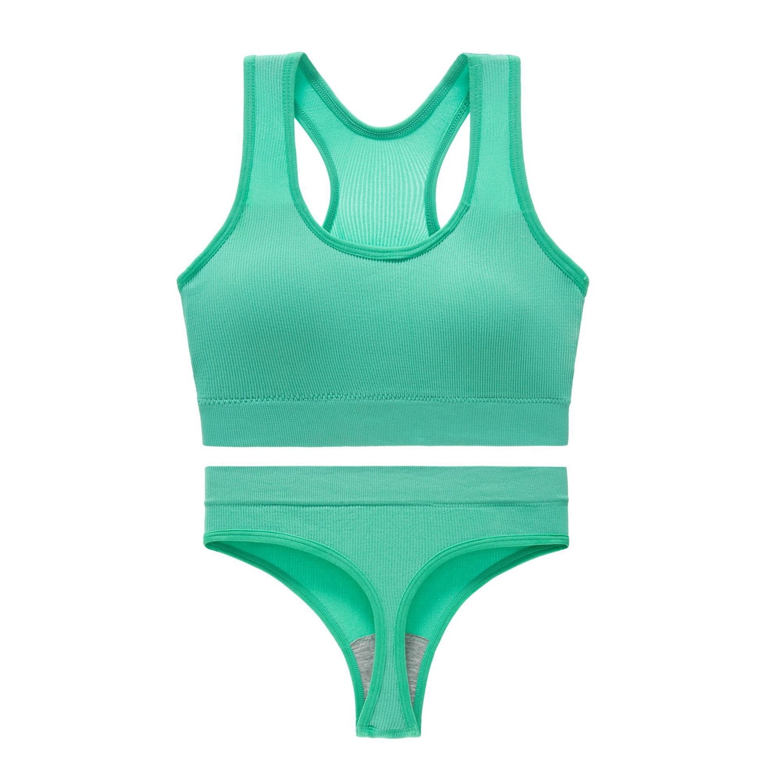 QHFBli Womens Sports Bra Swimsuit Top Bikini Tops Yoga Thong Yoga Set ...