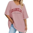 thumbnail image 1 of QHFBli Womens Summer Oversized Shirts V Neck Business Casual Workout Tops Beach Vacation 2064 Gym Clothes, 1 of 4