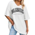 thumbnail image 1 of QHFBli Womens Summer Oversized Shirts V Neck Business Casual Workout Tops Beach Vacation 2121 Gym Clothes, 1 of 4