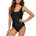 thumbnail image 1 of QHFBli Womens Tummy Control Swimsuits One Piece Bathing Suits Pin Tucked Surplice Swimwear, 1 of 9