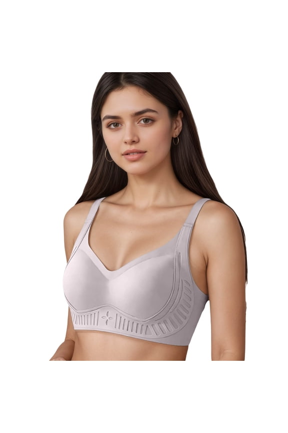 Womens Wireless Bra Seamless Push Up Full Coverage Supportive Everyday Sport T-Shirt Bra