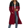thumbnail image 1 of QHFBli Womens Zip Up Hoodies Oversized Fleece Long Pullover Hooded Sweatshirts Casual Long Sleeve Fall Hoodie Jacket, 1 of 5