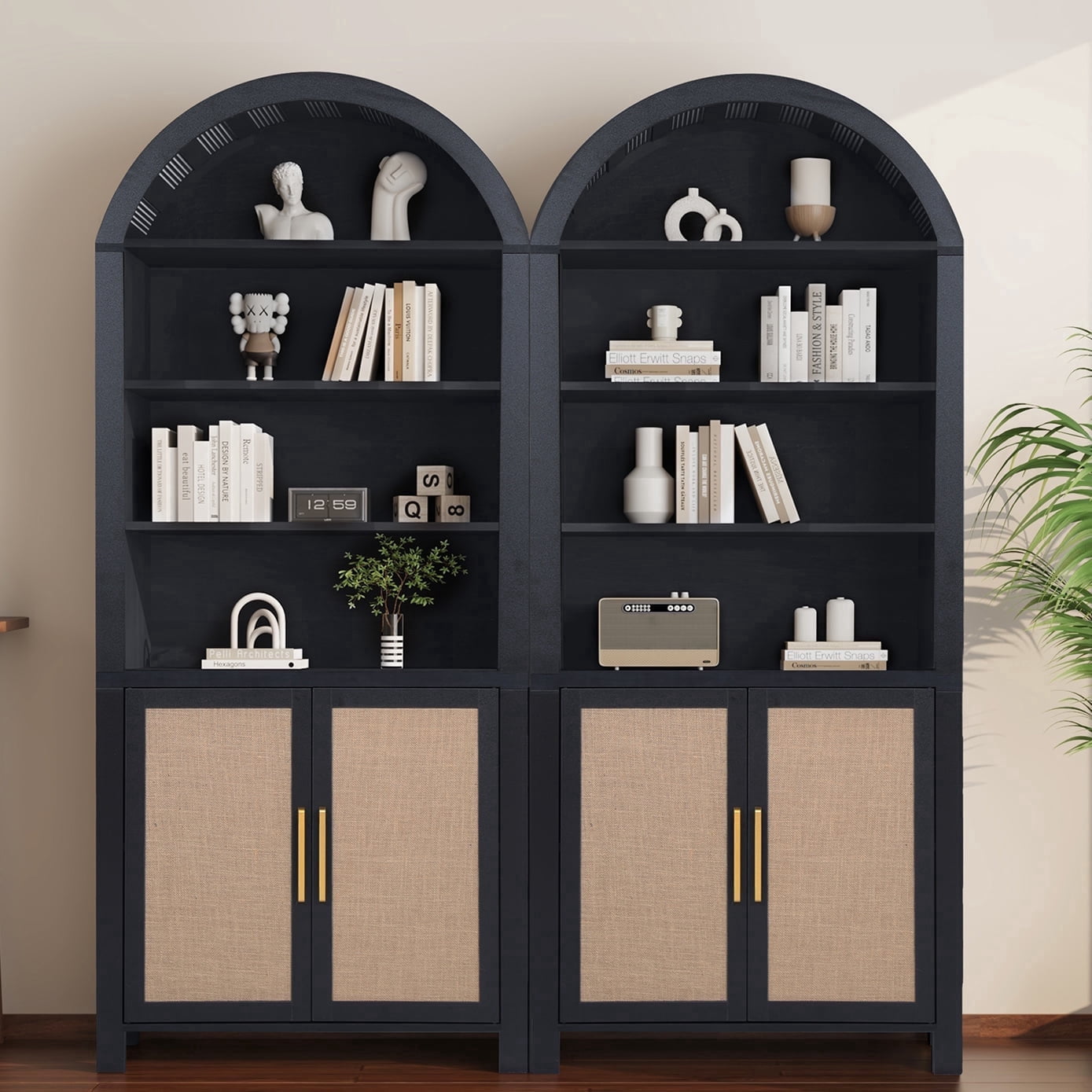 QHITTY-2PCS-71-Tall-Bookshelf-