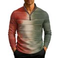 thumbnail image 1 of QHRMKOG Men Sweatshirts Warm Camouflage Print Quarter Zip Pullover Relaxed Fit Sport Stand Collar Sweatshirt Spring Fashion Long Sleeve Top Beige S, 1 of 8