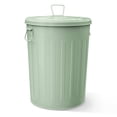 thumbnail image 1 of QHTER 20 Gallon Metal Trash Can with Lid Outdoor Large Trash Bin Steel Garbage Can for Garage Patio Farmhouse Bucket Bird Seed Storage Can Heavy Duty Round Container, Green, 1 of 9