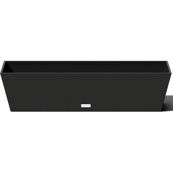 QHTER Pure Series Window Box Planter - Long Rectangular Planter for Indoor or Outdoor Windowsill/Balcony | Durable All-Weather Use with Drainage Holes | Modern Decor for Herbs, Small Plants, Flowers