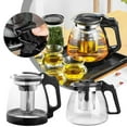 thumbnail image 1 of QHUDLV 1/2L Teapot Glass Water Dispenser with Filter NEWd Z9Z9 V9U5, 1 of 9