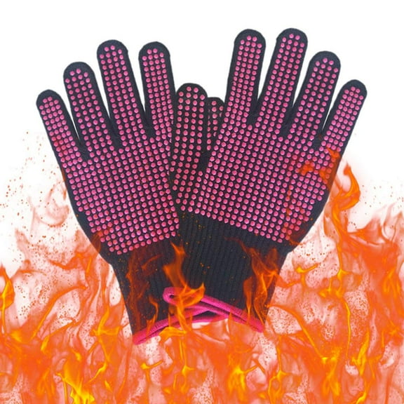 QHUDLV 1 PAIR Extreme Heat Resistant Gloves BBQ Grilling Cooking 1472 Mitts Glove