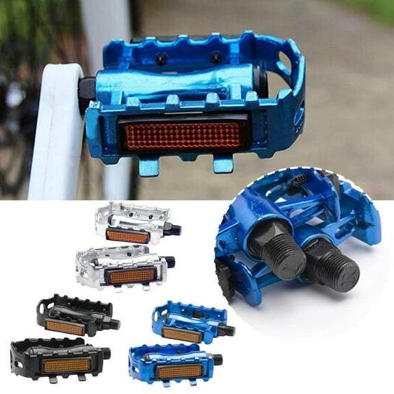 QHUDLV 1 Pair Bike Pedals, Aluminum Alloy Lightweight Mountain Bike Pedal for MTB Road Mountain Cycling Road Bicycle
