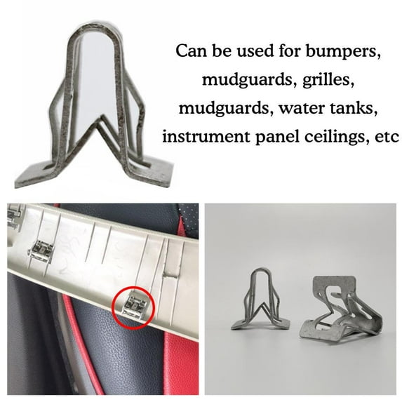 QHUDLV 15x Car Accessories Console Dash Dashboard Trim Metal Clips Universal